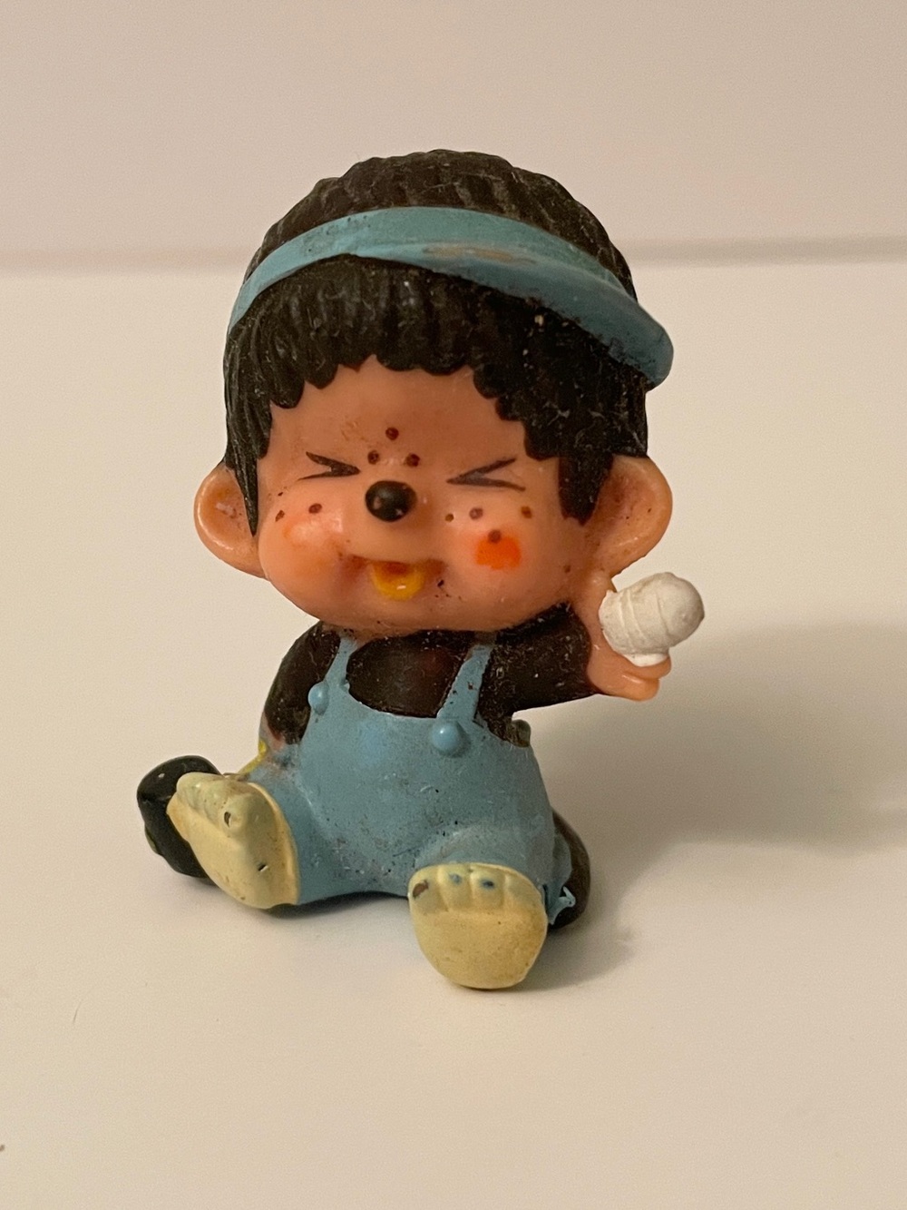 Vintage 1979 Sekiguchi Monchhichi PVC Mini Figure Collectible Toy Monchichi